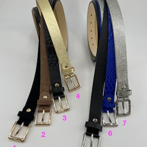 Leather belt for women