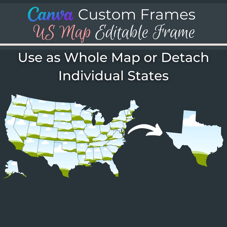 Canva Custom US Map Frame 50 - Il 794xN.6258921468 Erdz