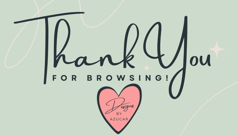 Thank you for supporting my small business with big dreams!