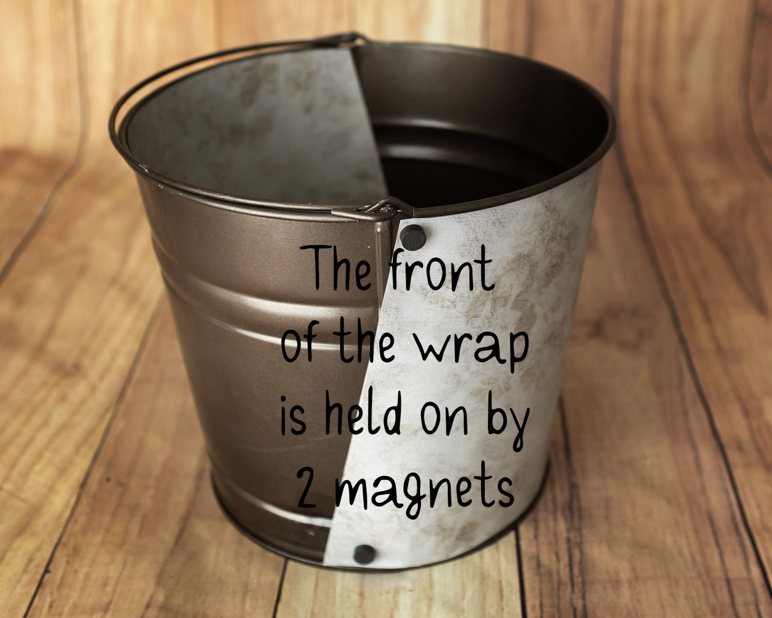 Printable Bucket Wrap Ocean Green Canvas Look Photo Prop for Etsy