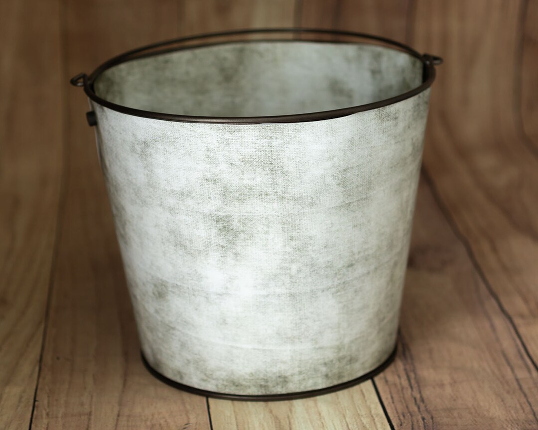 Printable Bucket Wrap Ocean Green Canvas Look Photo Prop for Etsy