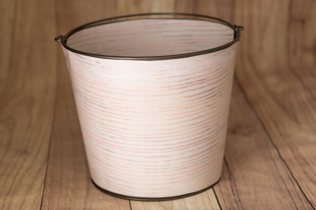 Printable Bucket Wrap Rose Gold Lines Photo Prop for Newborn Etsy