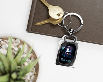 Photo Keyring, Personalized Memorial Keepsake with Customization, Engraved Keychain