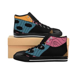 Nightmare Before Christmas Sally Patchwork High Top Sneakers