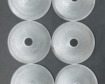 Muller Frères Pâte de Verre Art Deco Candle Cups – Set of 6 Bobeches