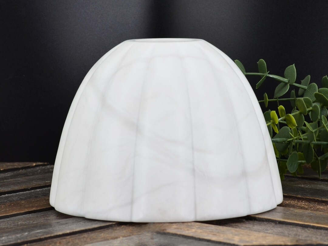 Hand Carved Alabaster Pendant Lampshade, 1-9/16
