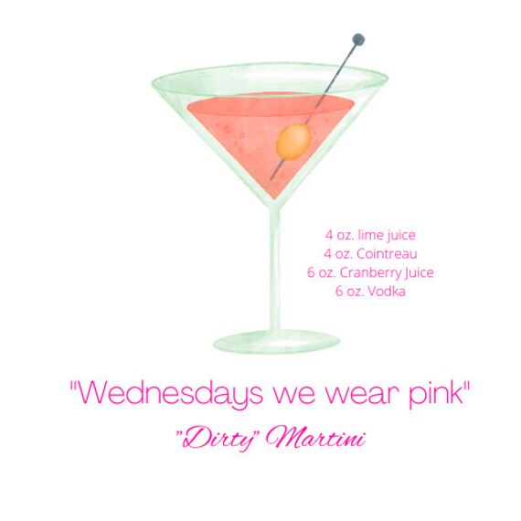 Dirty Martini Art Etsy