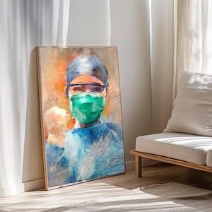 Anesthesia Hand Poster – Anesthesiology Reference Wall Art, Medical Student Gift