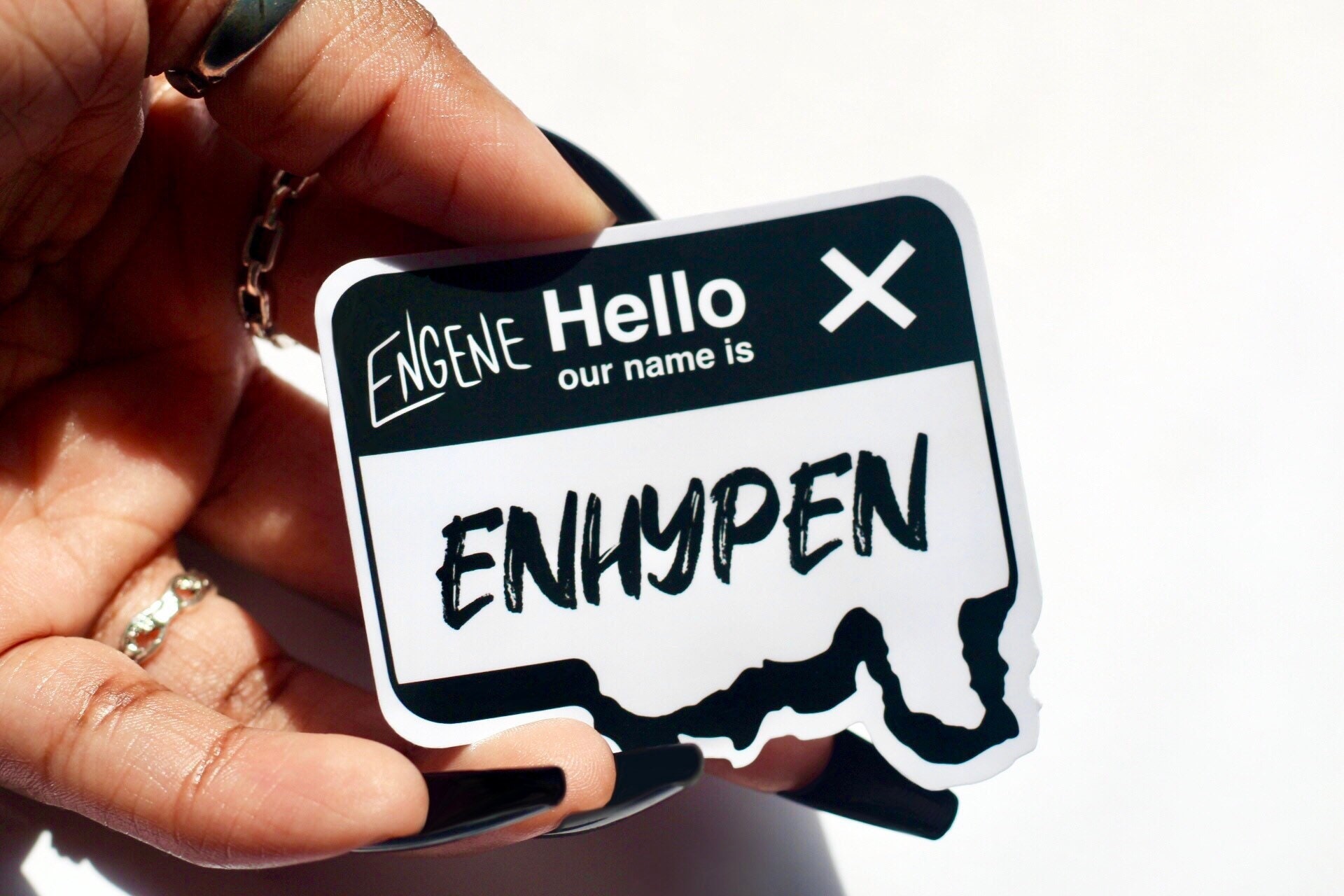 ENHYPEN Merch ENHYPEN Stickers ENHYPEN Kpop Name Tag Kpop - oggsync.com