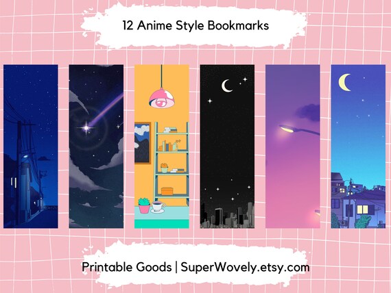Anime Pastel City Life Sky 12 Printable Bookmarks JPEG - Etsy Anime Pastel City Life Sky 12 Printable Bookmarks JPEG - Etsy