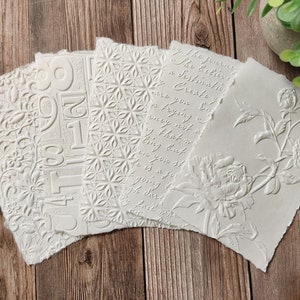 Handmade Cotton Embossed Papers