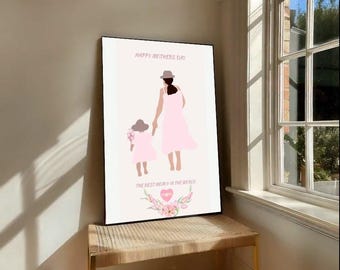 best mom ever mothers day gift for mom family print printable wall decor art minimalist
