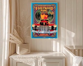 vintage rock concert inspired poster classic 70s music wall art retro band aesthetic print home decor