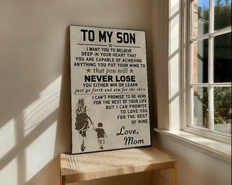 skitongifts poster no frame holidays son gift to my son son gift from mom mother for son wall art decor