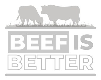 Wołowina to lepsza wersja bydła: Western Livestock SVG PNG (pobieranie cyfrowe)
