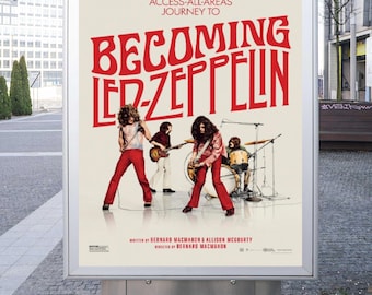 2025 Becoming Led Zeppelin Movie Poster Robert Plant Jimmy Page