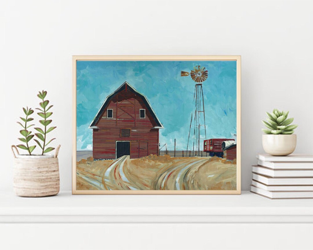 Basic Barn Wall Decor Poster - Etsy