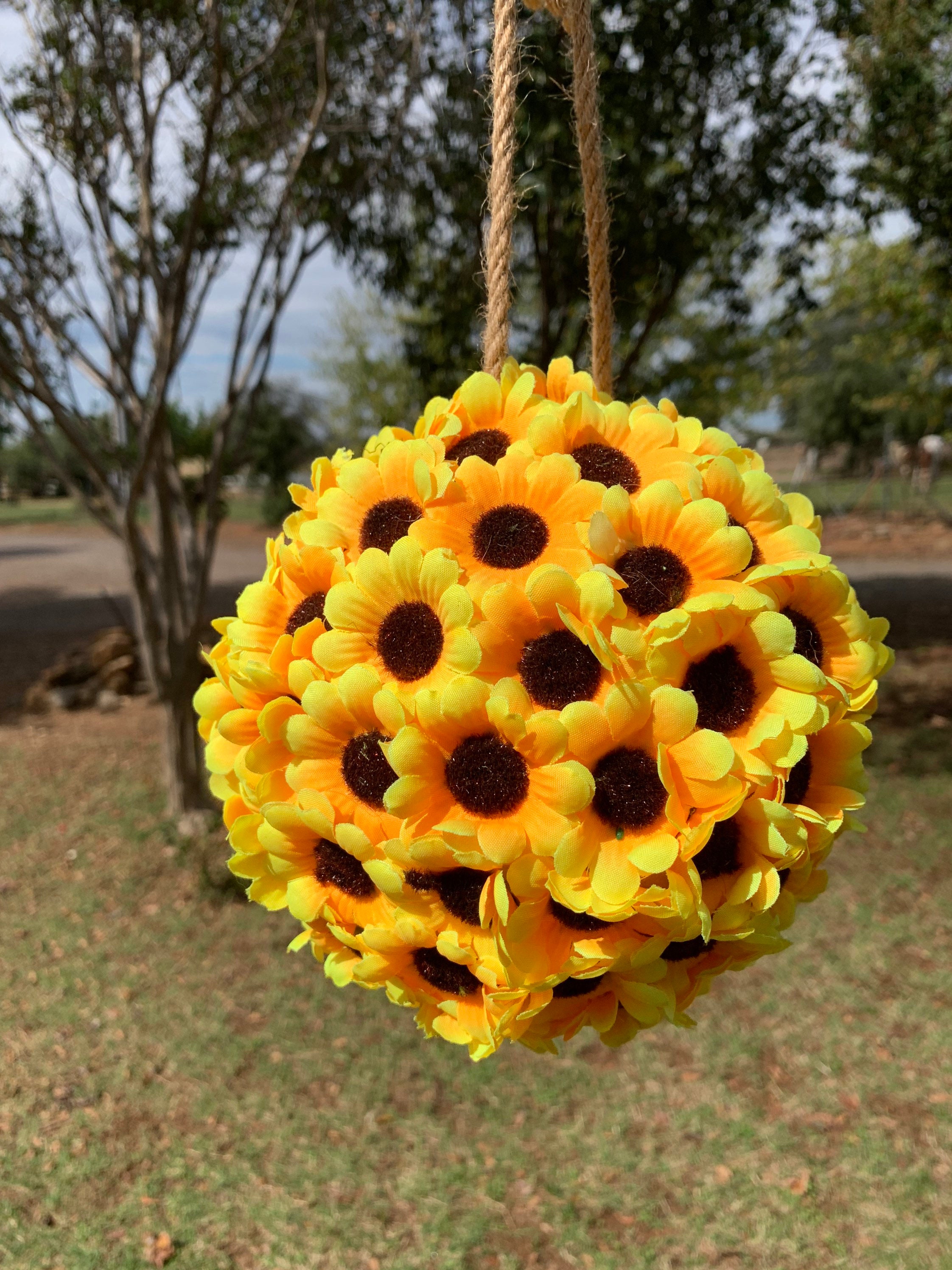 Sunflower Kissing Balls Etsy