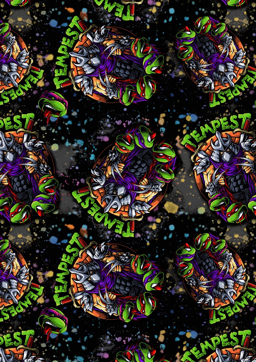 Ninja Turtle Seamless - Etsy