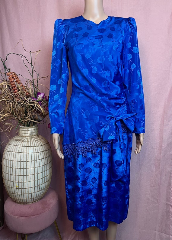 Blue Samantha Black vintage dress