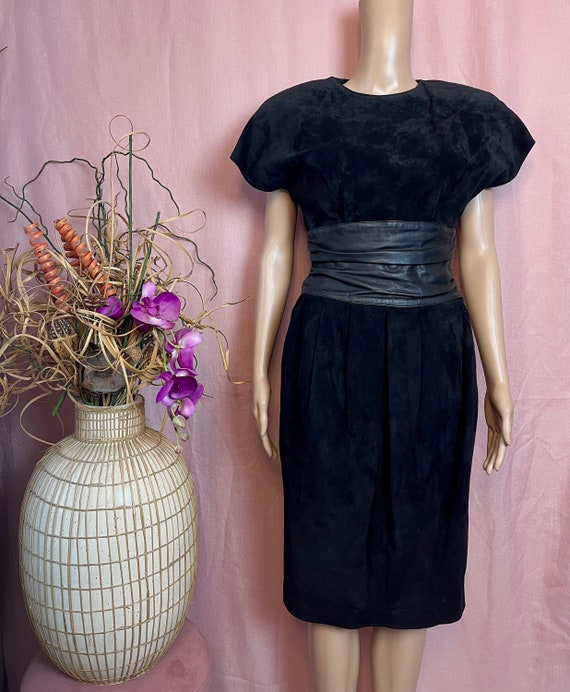 80s leather dress - Gem