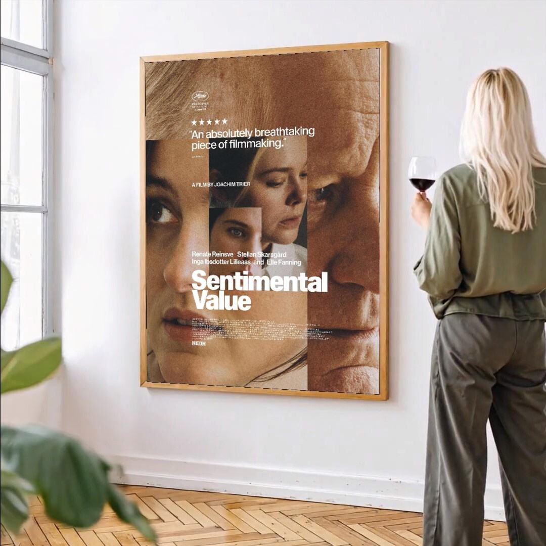 Sentimental Posters Movie Poster Sentimental Value 2025 Wall Art Vintage Poster Printing ...