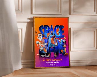 Space Jam 2 Poster, Een Nieuwe Erfenis - Filmposter - Bioscoopposter - Muurdecoratie - Hoge kwaliteit - Kunstposter als cadeau