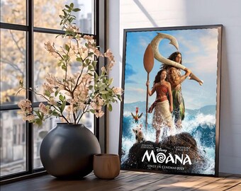 MOANA Movie Poster - Movie Poster - Film Poster - Cinema Poster - Wall Art - High Quality - Art Poster For Gift - Dwayne Johnson