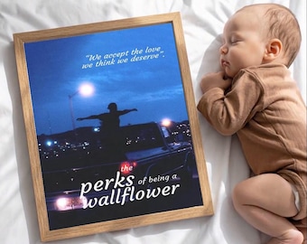 de voordelen van een muurbloem zijn filmposter muurkunst huisdecoratie aangepaste print gepersonaliseerd cadeau voor hem haar