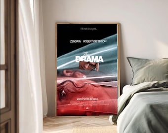 the drama 2026 movie poster zendaya robert pattinson film poster modern cinema wall art print movie decor gift for film lovers