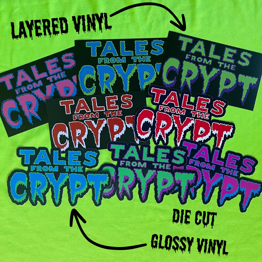 Tales From the Crypt Sticker Horror Movie Die Cut Glossy Sticker Horror ...
