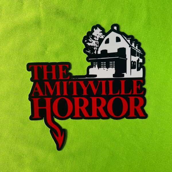 The Amityville Horror Sticker | Horror Movie Die Cut Glossy Sticker | Horror Film Decal | Horror Movie Vinyl Sticker