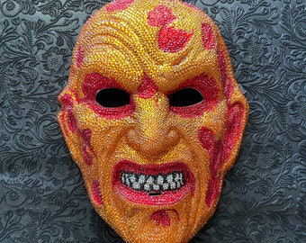 Man Of Your Dreams Rhinestone Mask | Sparkly Halloween Mask | Bling Horror Mask