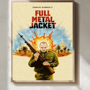 Vintage Military Drama Poster 1980s War Film Wall Art Retro Cinema Print