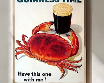 Plakat Guinness Time Vintage Crab Beer