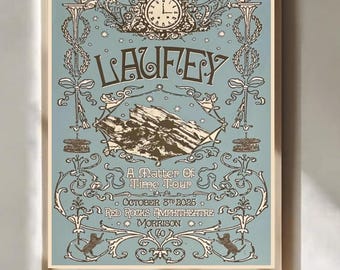 Laufey A Matter of Time Tour 8 października 2025 Plakat Red Rocks