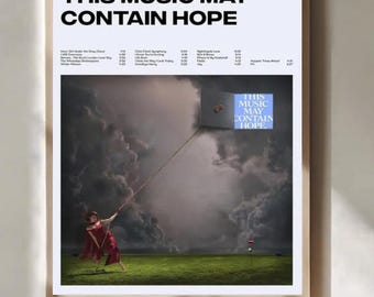 Raye This Music May Contain Hope Fan Art Giclée Print, Music Wall Art