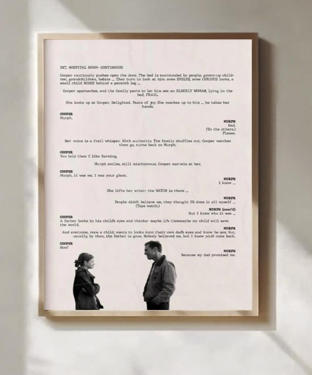Interstellar Movie Script Poster, Nolan Screenplay Wall Art - Etsy