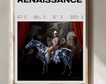 Beyoncé Renaissance World Tour Inspired Poster Print, Wall Art