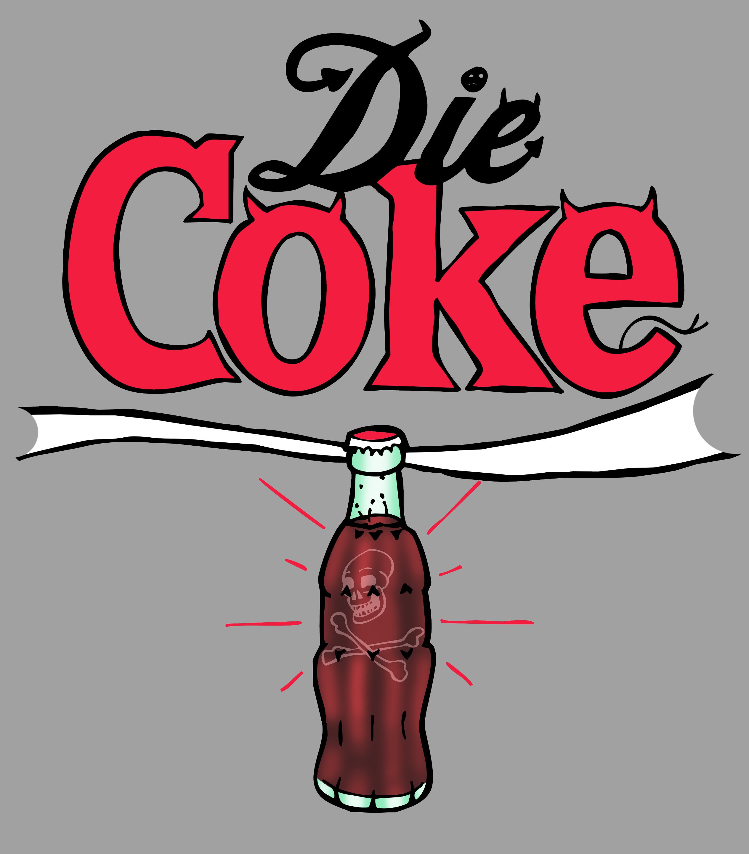 Die Coke Tshirt Dark Humor Brand Parody Shirt Dieting T Etsy