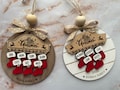 Custom Wooden Family Christmas Ornament 2025| 3dLaser Cut Personalized Christmas Ornament Family Name 1-10 | Christmas Stocking Ornament|