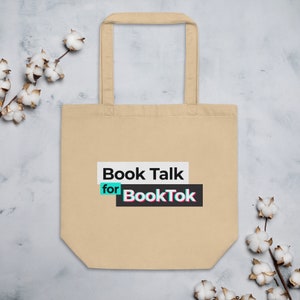 Book Talk for BookTok Logo Tote image 1