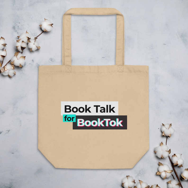 Book Talk for BookTok Logo Tote image 1