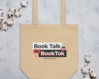 Internationell frakt - Book Talk för BookTok-tygväska