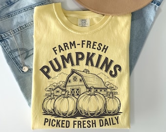 Farm Fresh Pumpkins PNG: Fall Sublimation Design (Digital Download)