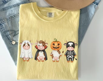 Halloween Cow PNG: Spooky Farm Animal Clipart Digital Download