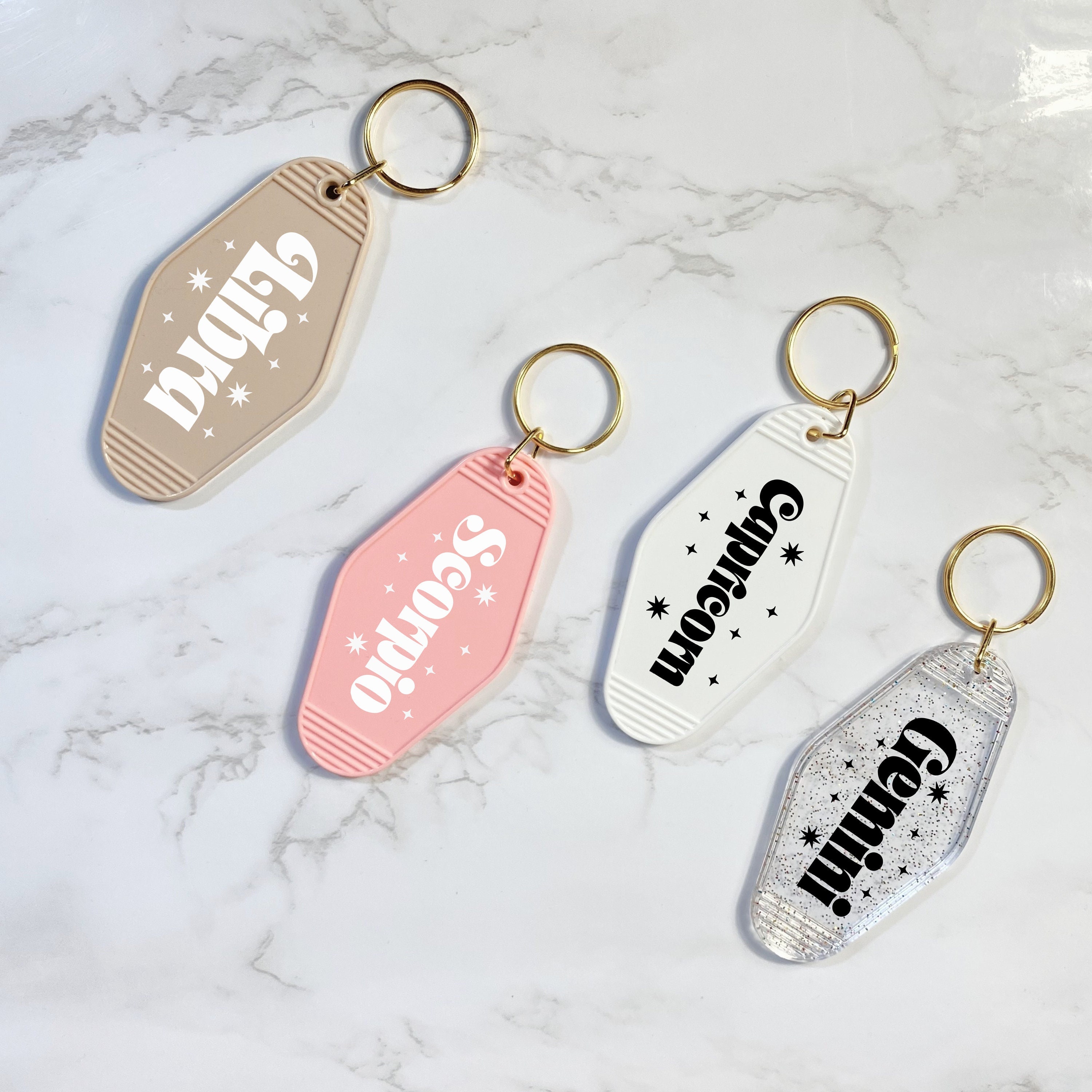 Custom Zodiac + Initial Sign Lip Gloss Keychain – Boojee Customs