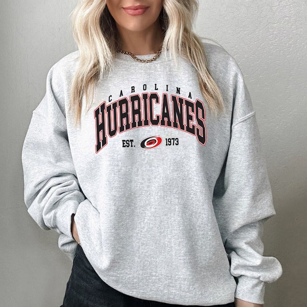 Vintage Carolina Hurricanes Sweatshirt,  Carolina Hurricanes Crewneck, Hurricanes  Shirt, Hockey Fan Shirt