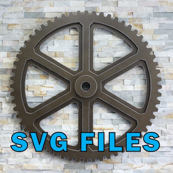 Gear SVG Multi-Layer Cut Files for Glowforge, CNC, Cricut, Laser | Cog | Wheel | Steampunk | Industrial | Décor | Retro | Clockwork | Rustic