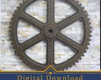 Gear SVG Multi-Layer Cut Files for Glowforge, CNC, Cricut, Laser | Cog | Wheel | Steampunk | Industrial | Décor | Retro | Clockwork | Rustic